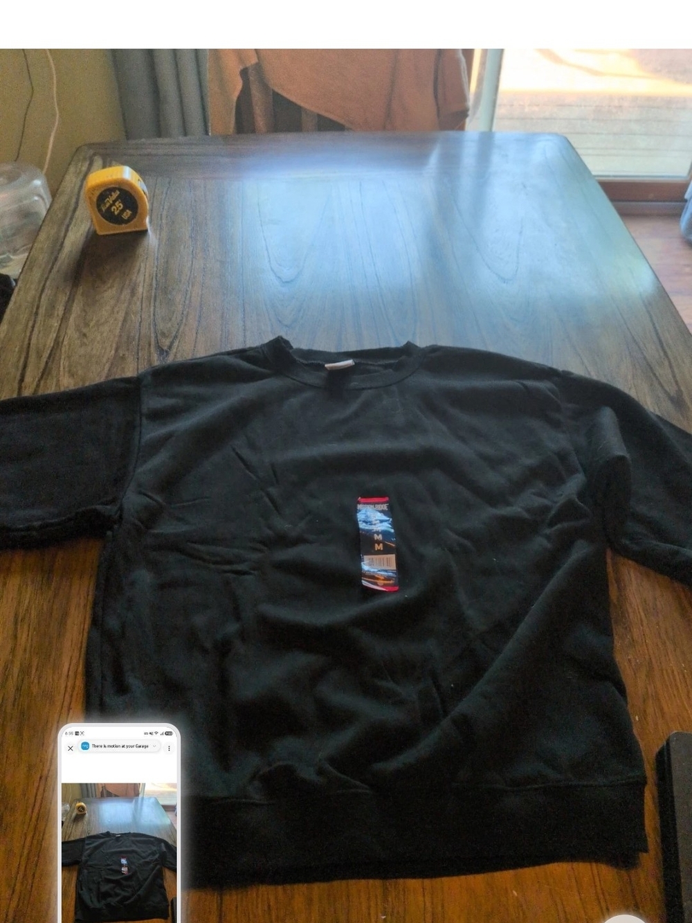 Men's Mission Ridge Medium Black Sweatshirt